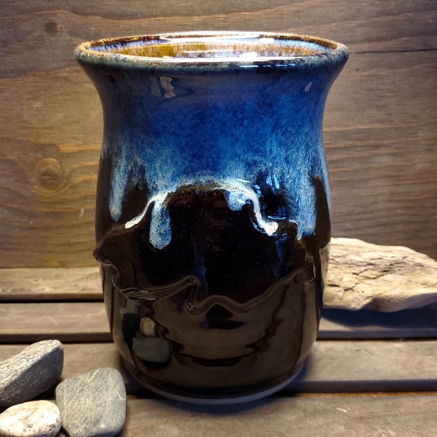 Lake Superior Vase - Green Cabin Pottery