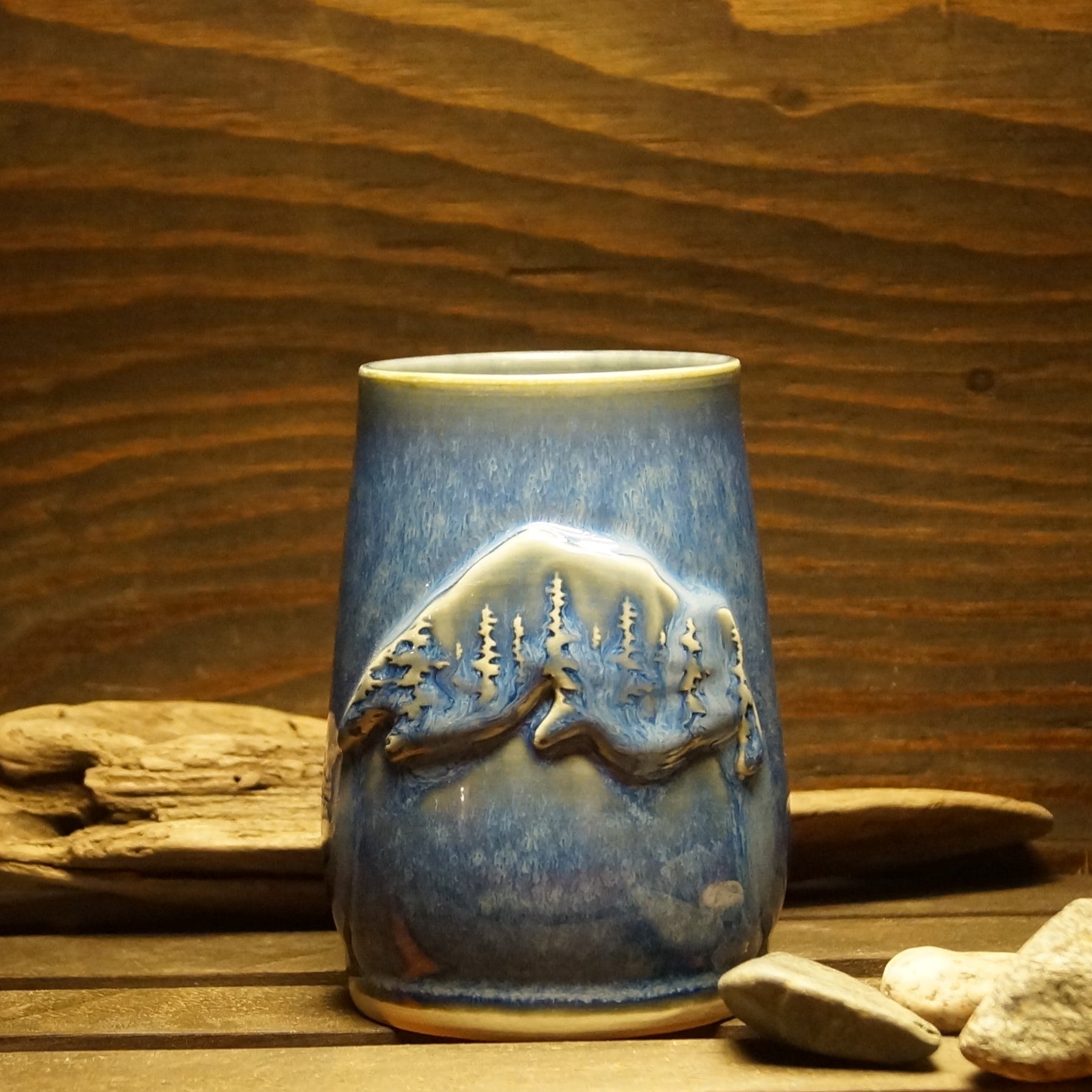 10 oz Goblets - Green Cabin Pottery