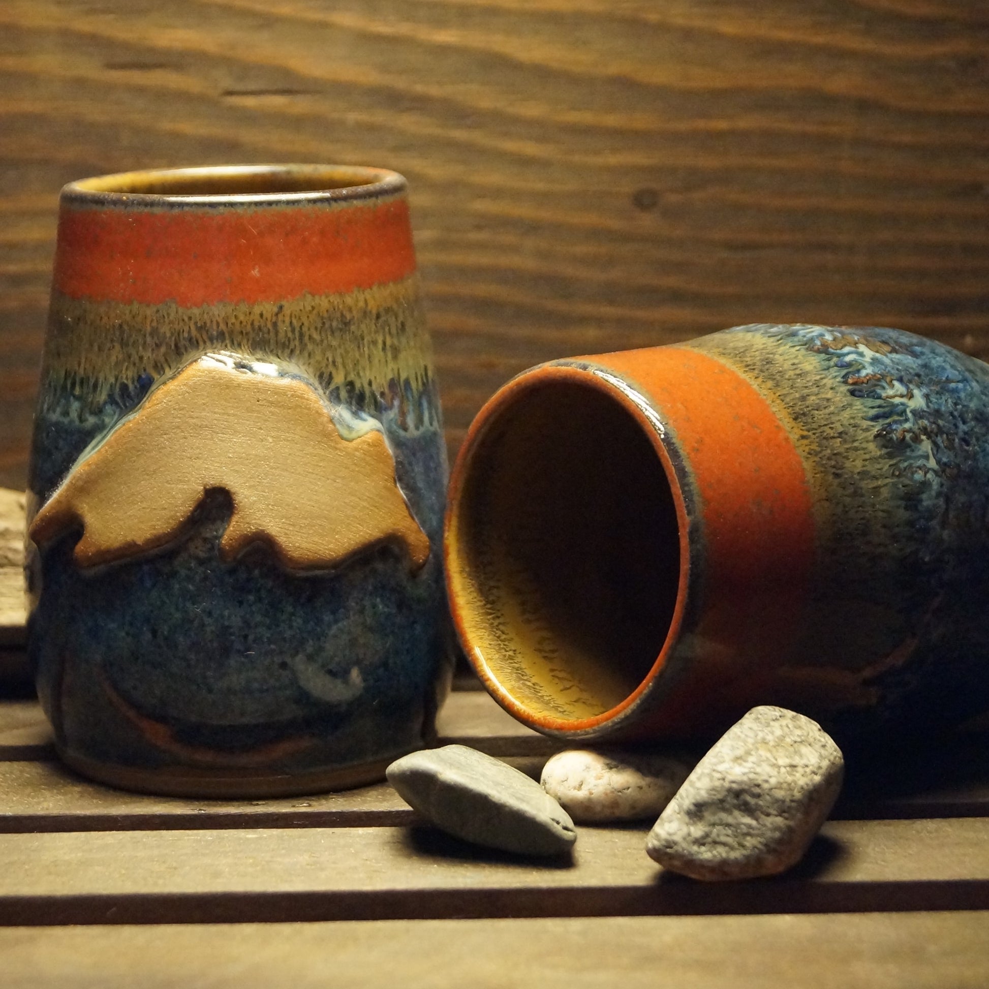 10 oz Goblets - Green Cabin Pottery