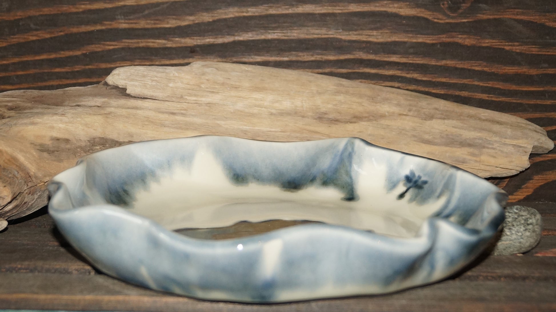 Lake Superior Dish - Green Cabin Pottery