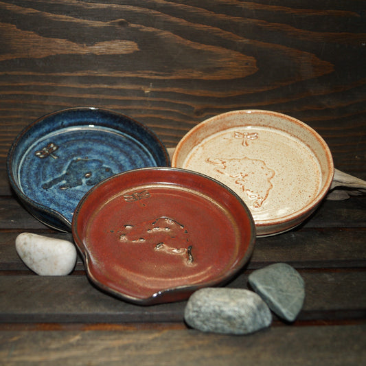 Lake Superior Spoon Rests - Green Cabin Pottery