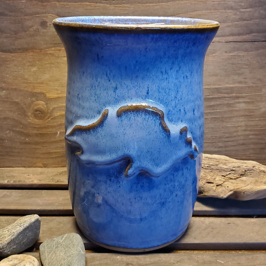 Lake Superior Vase - Green Cabin Pottery