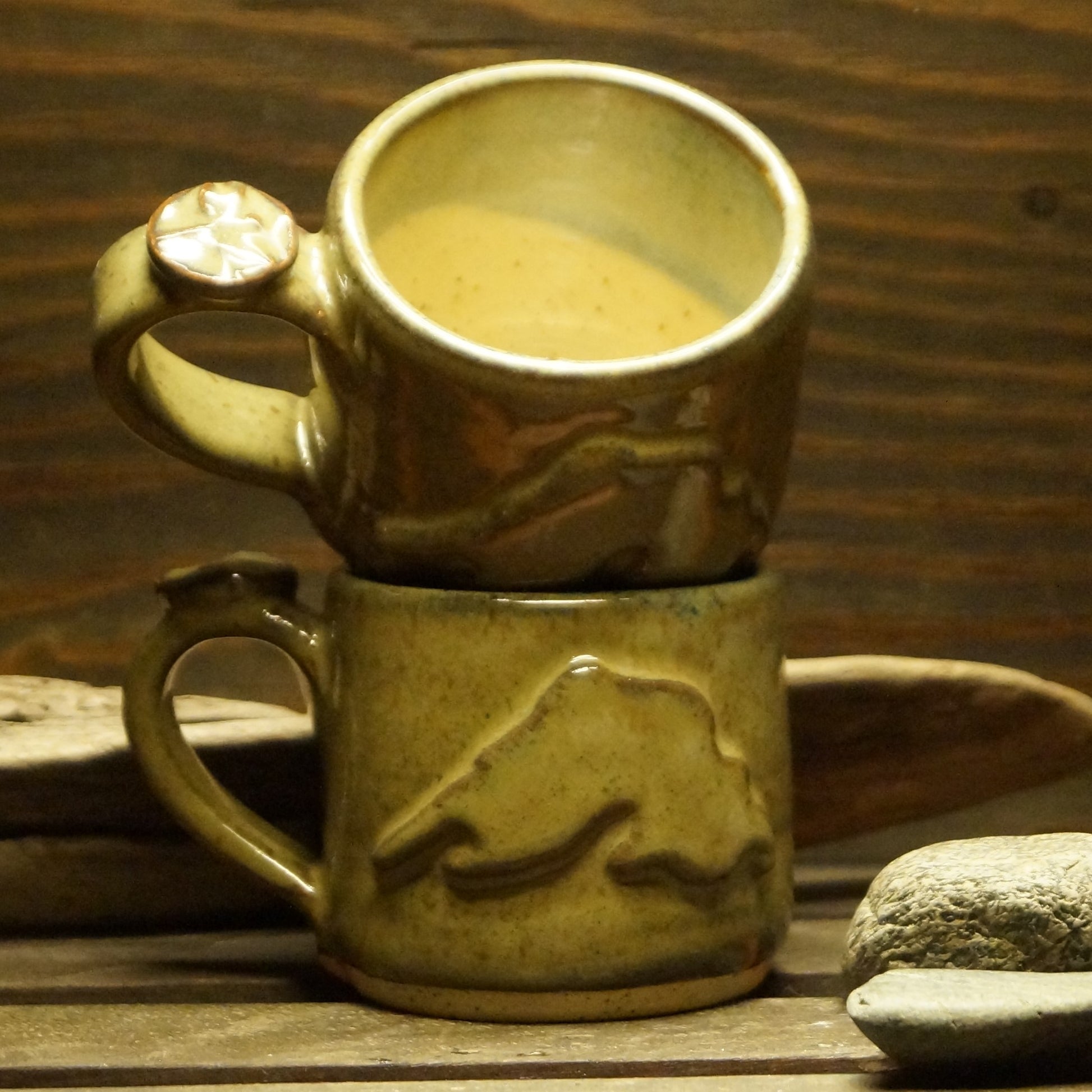 4 oz  Espresso Cup - Green Cabin Pottery