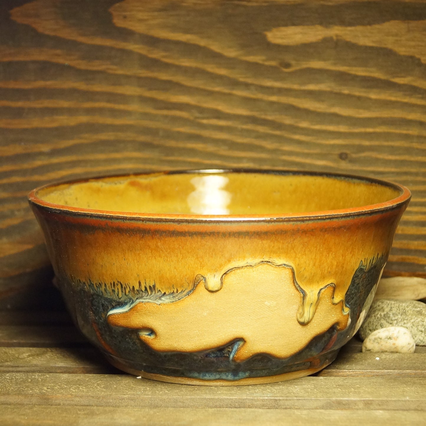 Blue Lake Superior bowl - Green Cabin Pottery