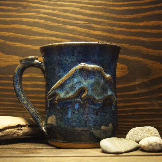 Lake Superior Mug in Red Stoneware - Green Cabin Pottery