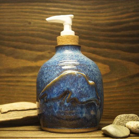 Soap Dispenser - Green Cabin Pottery