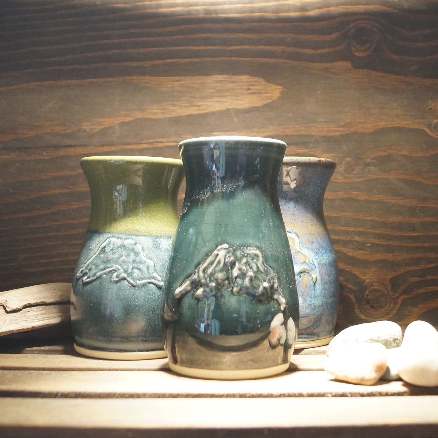 Lake Superior Bud Vases - Green Cabin Pottery