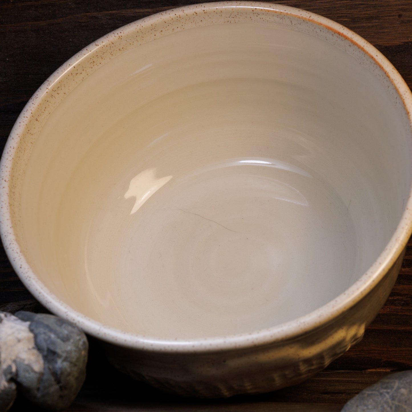 Lake Superior bowl with Trees - Green Cabin Pottery